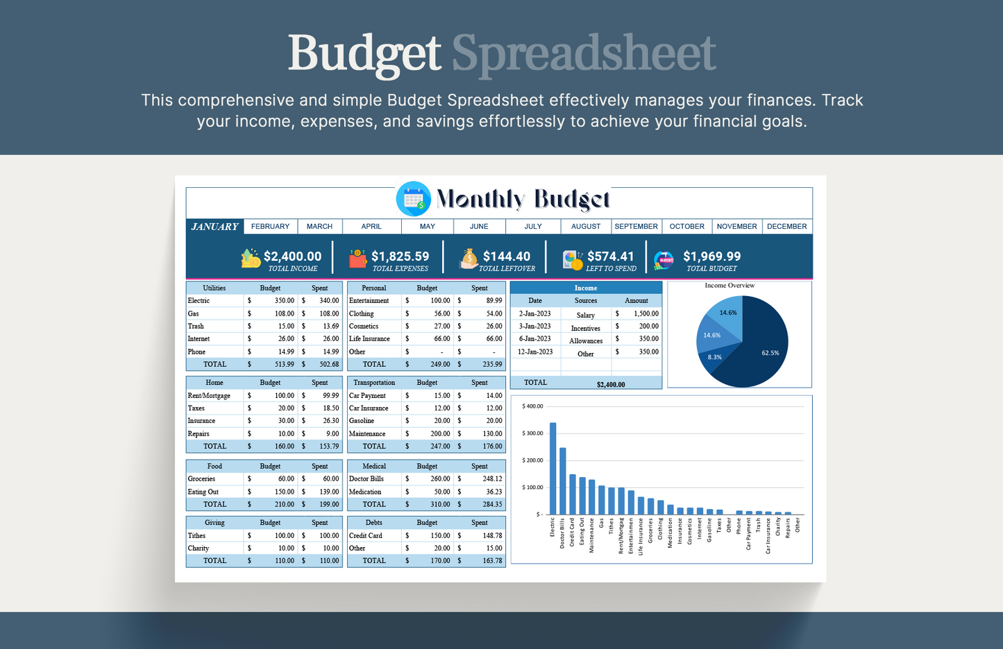 Personal Financial Calculator Bundle – 25+ Ready-to-Use Templates